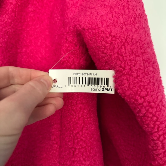 NWT Daily Ritual Women's Teddy Bear Fleece Oversized-Fit Lapel Jacket - Picture 6 of 7